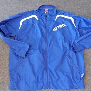 Nike Team Air Force Windbreaker Jacket Blue XL NikeFIT STORM 18715X Mens